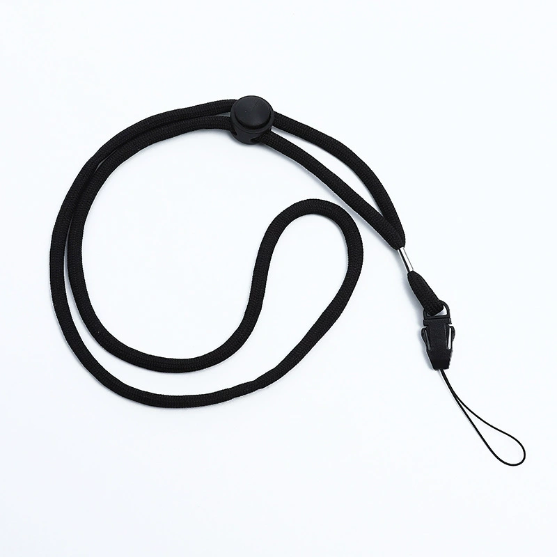 Завод прямой черный круглый волоконный ремешок простой Регулируемый ремешок для рабочей карты и т. Д.