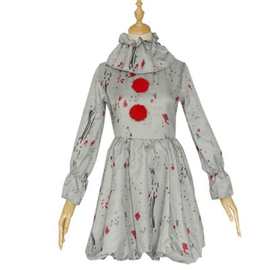佩尼怀斯小丑回魂万圣节舞会服装Pennywise学校派对服儿童装