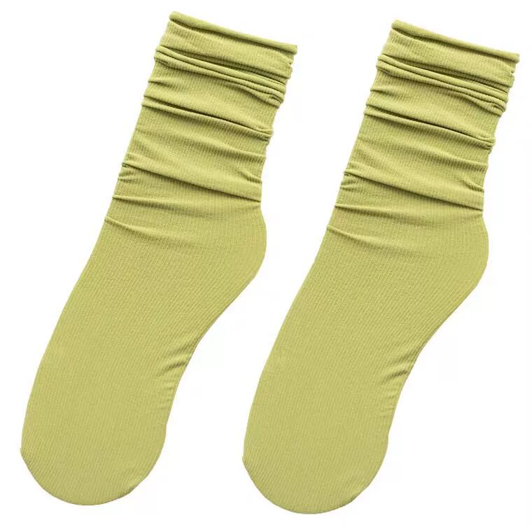 Velvet swan, Japanese summer thin knee socks, mid-length, Korean style