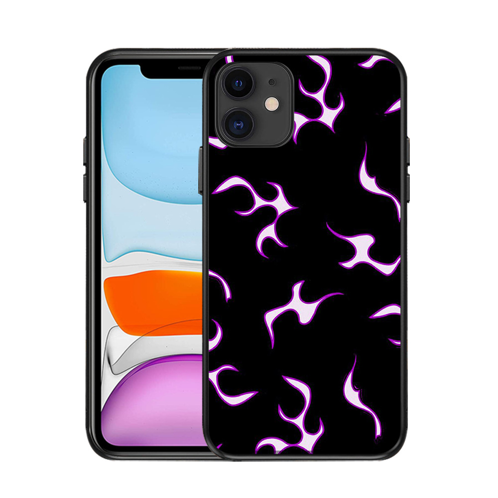 40g Weight iPhone Applicable Brands Phone Cases Classification tpu Material Flame Pattern Classic Style Style Tpu Flame Classic Style Phone Cases Phone Accessories 13