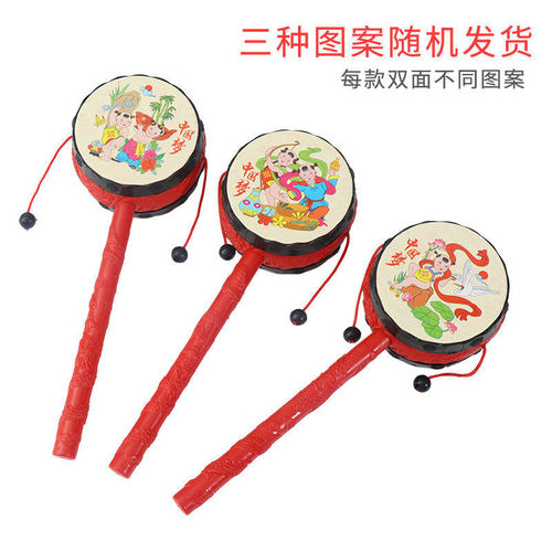 Baby baby rattle rattle newborn auspicious traditional rattle rattle educational hand drum enlightenment toy