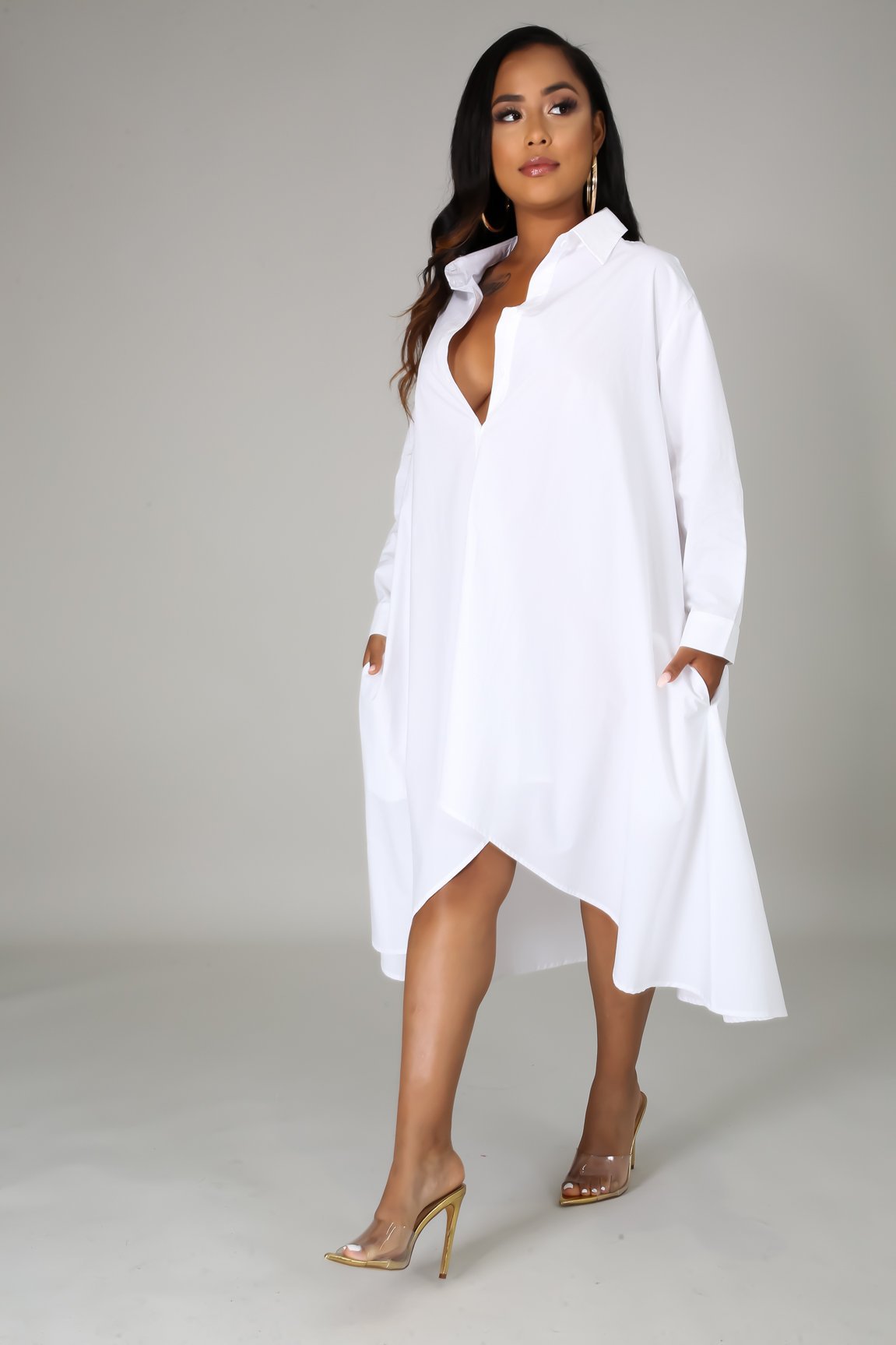 women s long-sleeved shirt dress nihaostyles clothing wholesale NSXHX76761