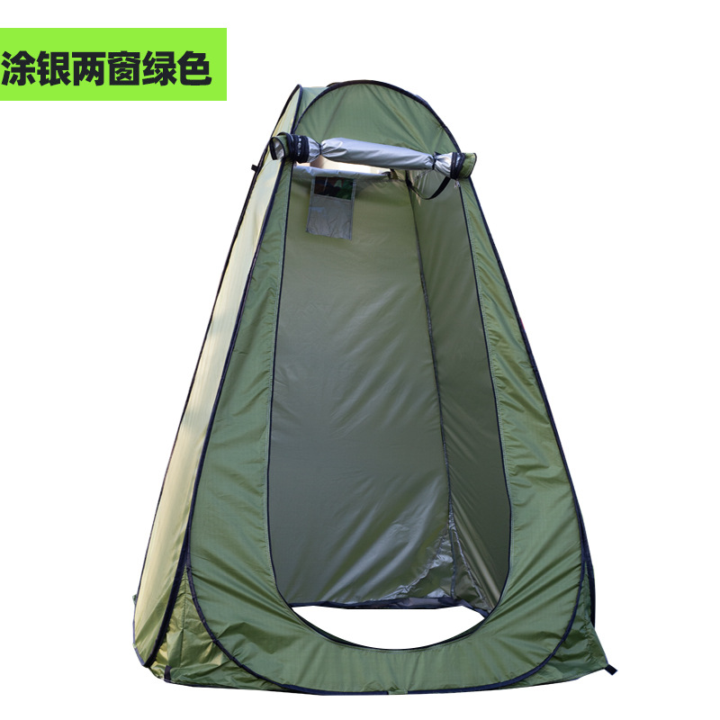 涂银两窗绿色白底