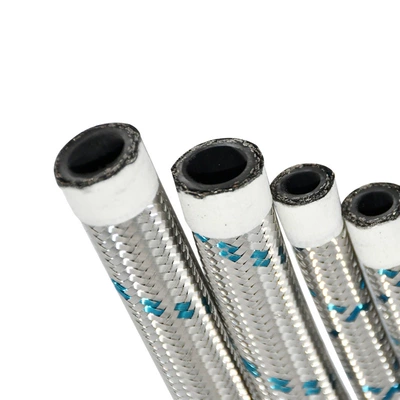 AN4 AN6 AN8 steel wire outer braided oil cooler tubing modified oil cooling heat pipe [manufacturer]] (Tubing)