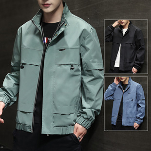Мужская трендовая куртка, осенняя бейсбольная форма, утепленный лонгслив, брендовый жакет, в корейском стиле, 2020