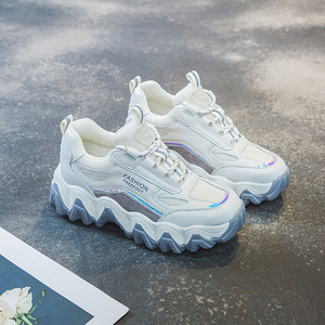老爹鞋女2020秋季新款厚底透气内增高超火百搭休闲运动鞋女秋款