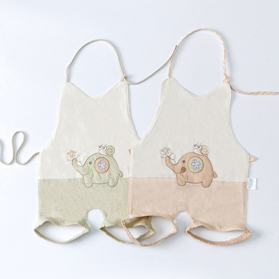 婴儿肚兜宝宝春秋防踢被着凉带脚连腿纯棉兜衣护肚四季腹围护脐带|ms