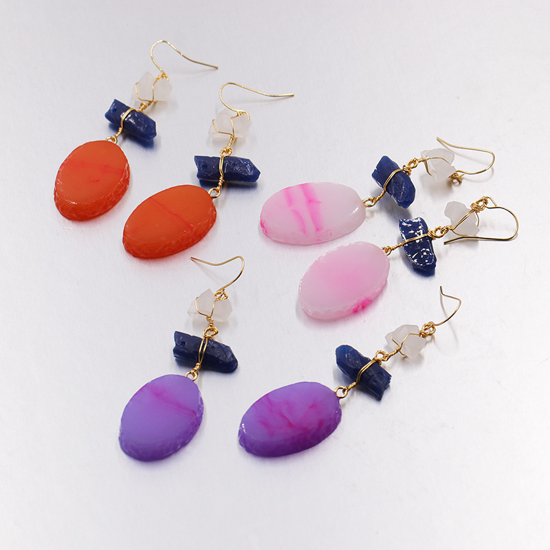 New Fashion Resin Earrings Wholesale display picture 5