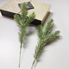 假松枝仿真植物 三叉松针装饰配件diy手工材料 圣诞树家居装饰品|ms