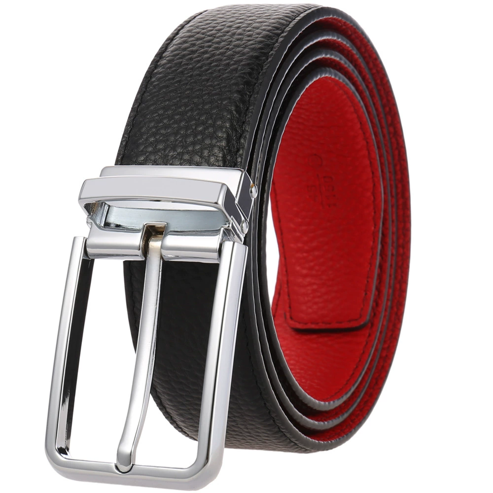 Leather belt for leisure, cowhide
