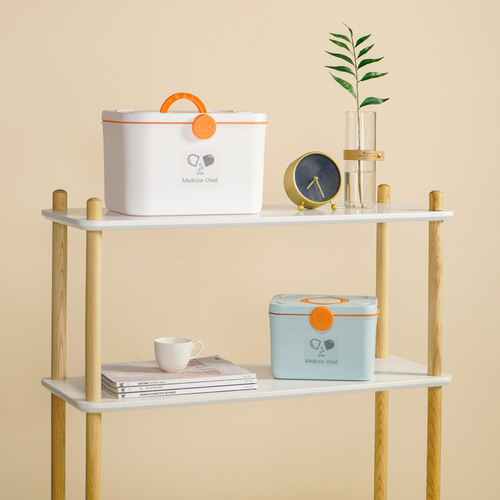 Japanese-style medicine box household storage box multi-layer large-capacity medical box set visiting box portable portable first aid box