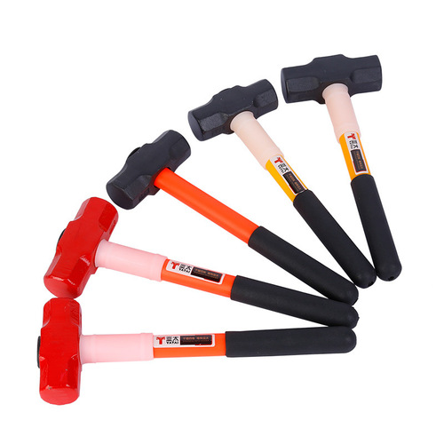 Self-produced and sold shockproof octagonal hammer with handle, shockproof octagonal hammer, multiple specifications for construction site striking