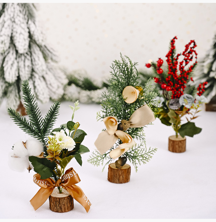 Christmas Mini Christmas Tree Creative New Desktop Decoration Tree Christmas Tree Dress Up display picture 7