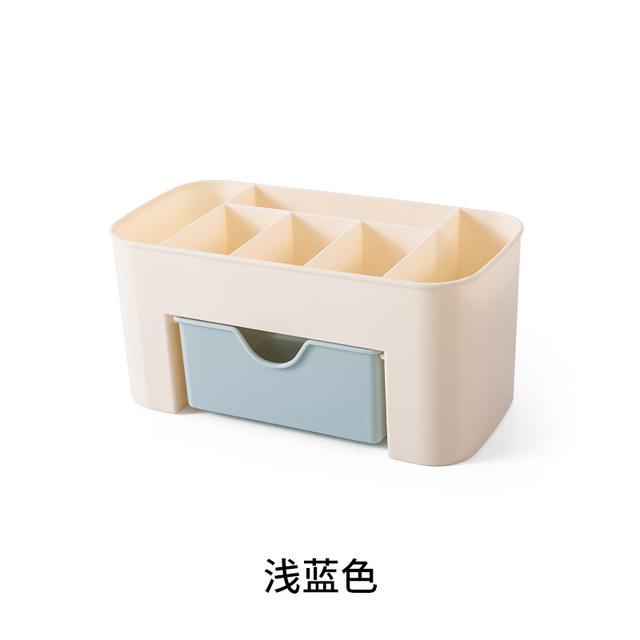 Caja de almacenamiento de cosméticos de escritorio lápiz labial rack tocador acrílico chica cuidado de la piel acabado cajón de almacenamiento de joyas