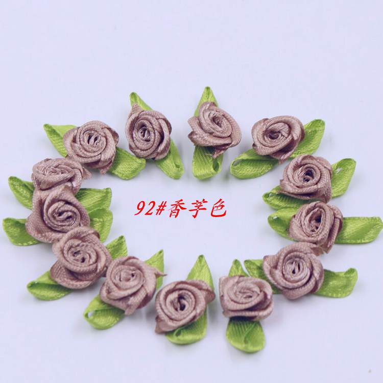 Pequeña cinta Rosa ropa para niños accesorios de juguete en stock diy1.5cm pequeña flor Rosa