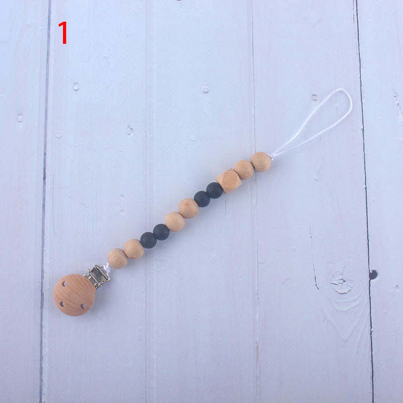 Nueva fábrica directa bebé Beech juguete mordedor bebé chupete de silicona pezón anti-gota cadena materna y infantil suministros