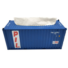 PIL 集裝箱紙巾盒模型 1:20貨櫃物流集裝箱模型logo批發