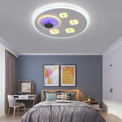 创意爱心圆形led吸顶灯客厅灯餐厅灯现代儿童房卧室灯具天猫精灵