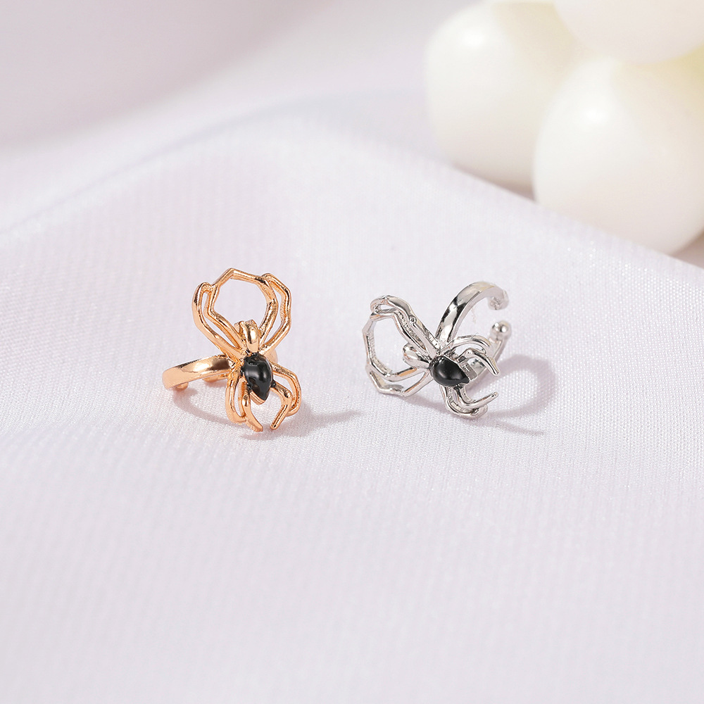 New Hollow Spider Punk Style Single Insect Without Pierced Ear Clip Wholesale display picture 5