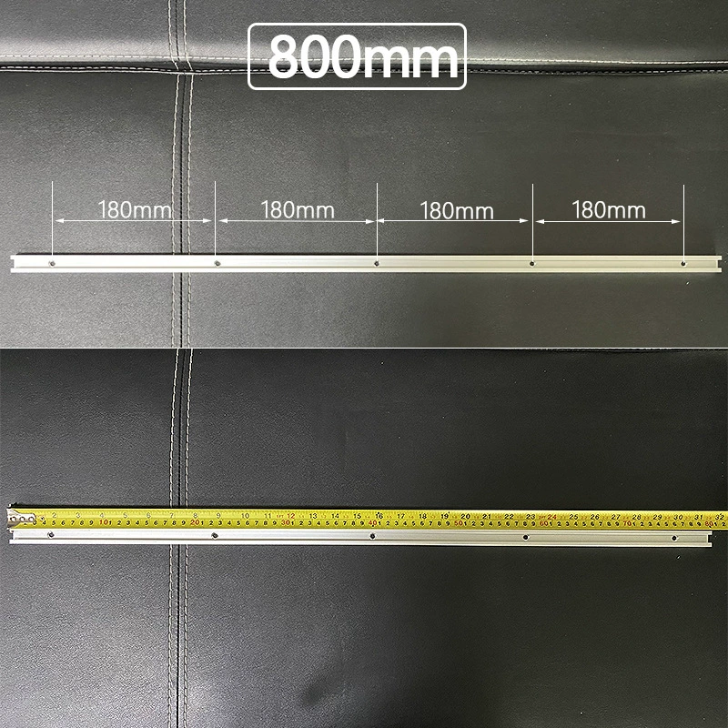 T‑shaped T‑slot sliding stop rail, woodworking limited guide, 300–1220 mm