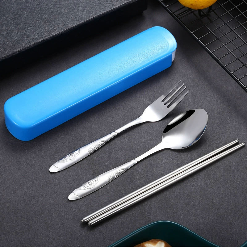 Посуда из нержавеющей стали вилка ложка палочки костюм открытый портативная посуда производители оптом 410 ложка из нержавеющей стали