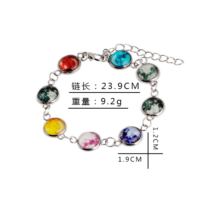 Pulsera Con Colgante De Gema Luminosa De Cielo Estrellado Luminoso display picture 1