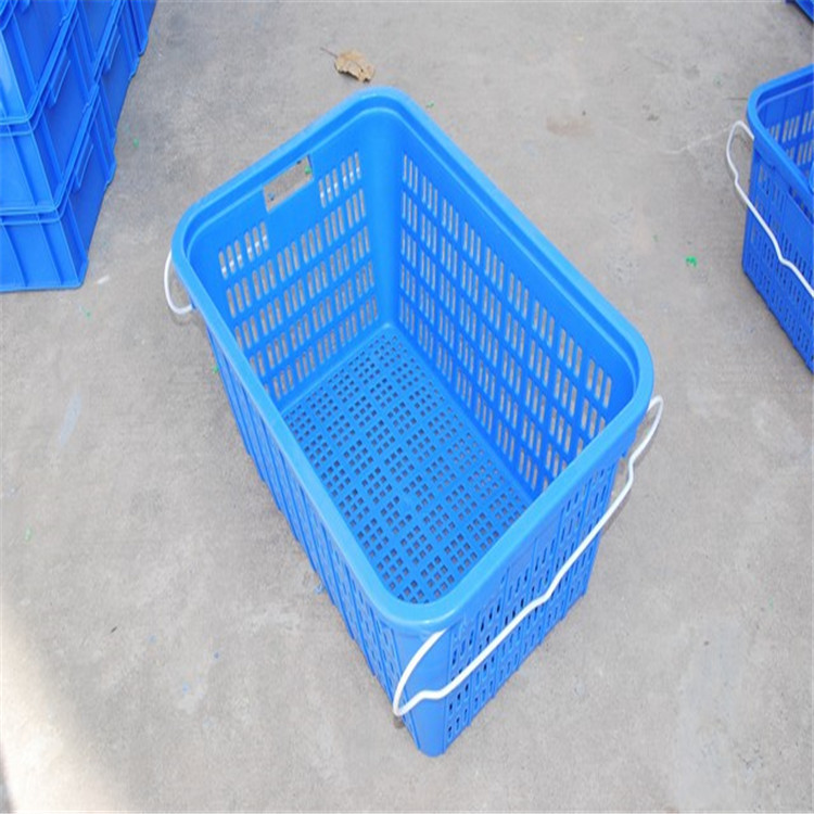 汕头 汕尾注塑熟胶菜箩800*550*560mm江门 珠海塑料筐 冷库铁耳菜