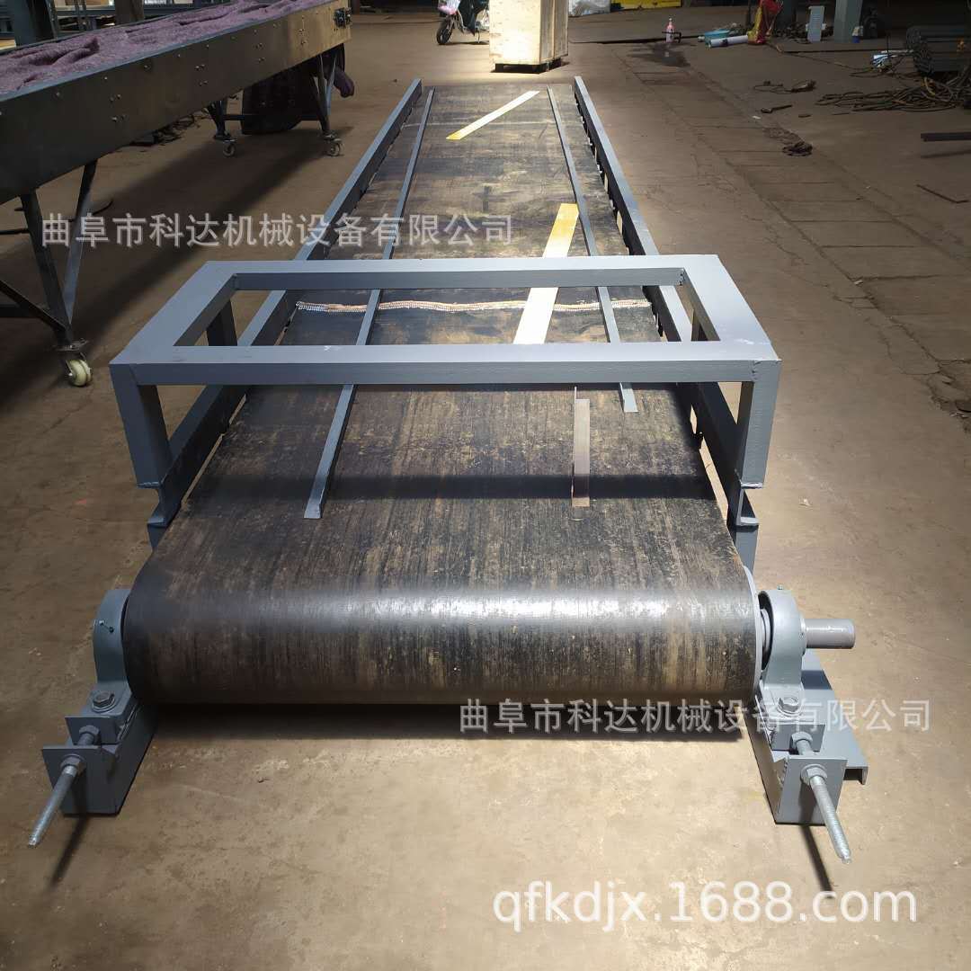 平面带胶带输送机  PVC糙面防滑皮带输送机 碎石子沙子帆布带输送