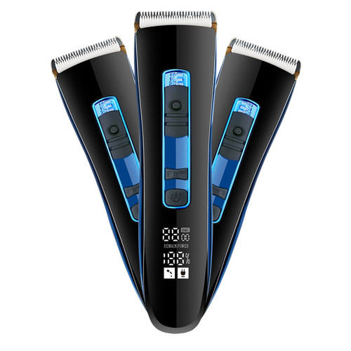 Cross-border new electric hair clipper with USB dual charging, household convenient LCD electric razor wholesale and dropshipping