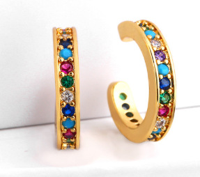 Wholesale Jewelry Fashion C Shape Alloy Plating Earrings display picture 2