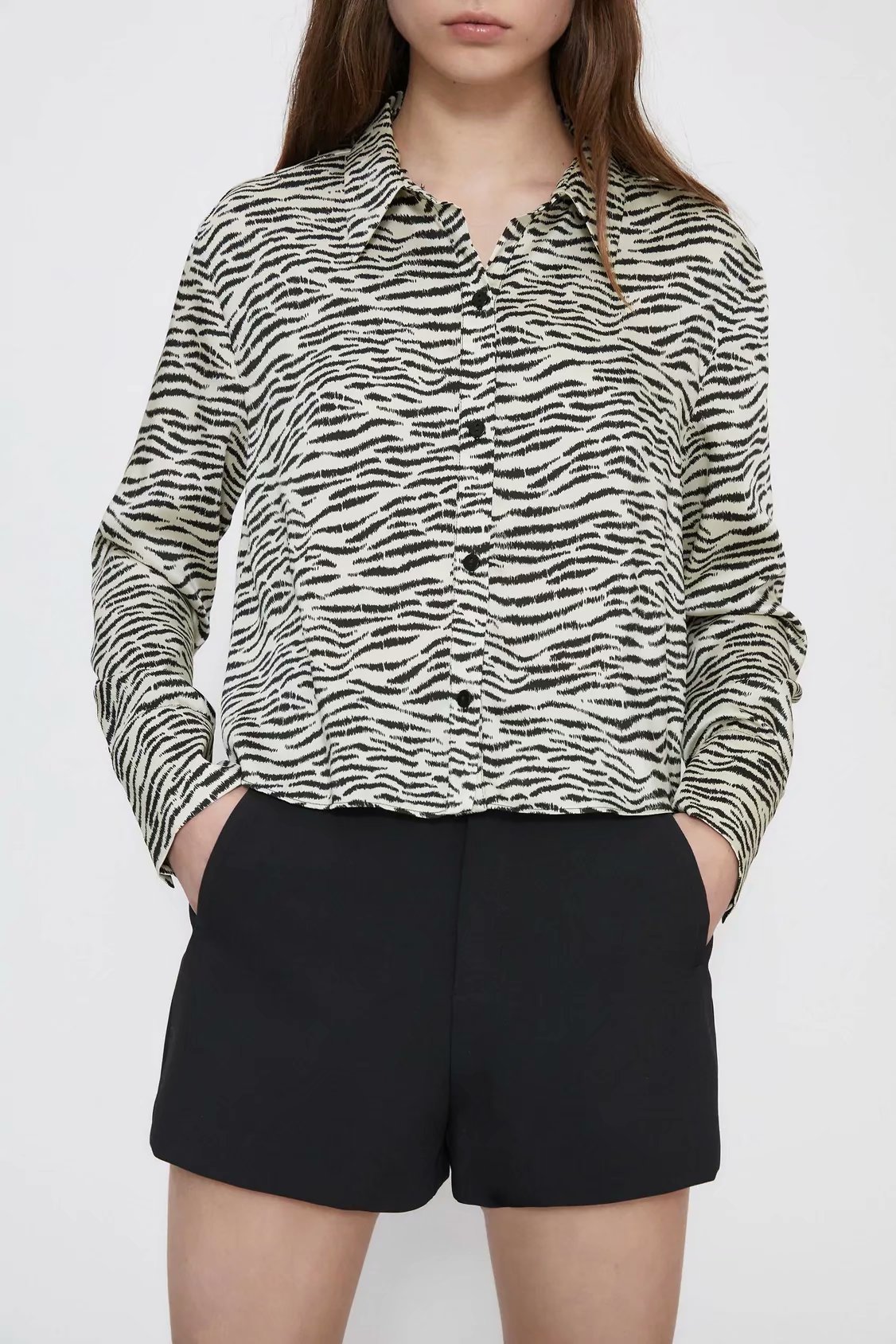 winter animal print blouse  NSAM20739