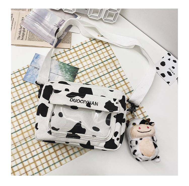 Moda Coreana Nueva Creativa Linda Muñeca Transparente Bolsa De Mensajero Bolsa De Lona Suave Al Por Mayor display picture 27