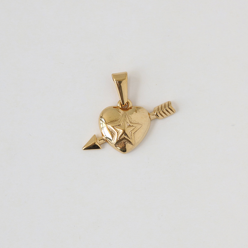 Stereo Eight Pointed Star Angel Libra Titanium Gold-plated Pendant Wholesale Nihaojewelry