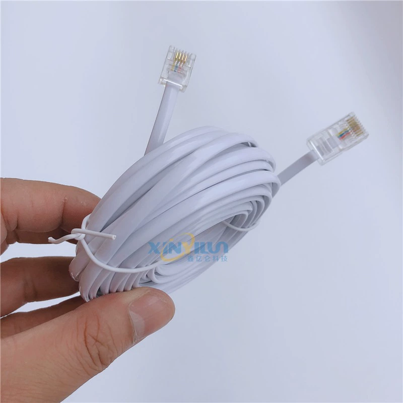 8P8C-6P4C RJ45-RJ11 4-жильная телефонная линия для подключения к сети 50 футов 15 м