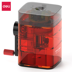 Deli 71162 hand-cranked pencil sharpener, fashionable and simple pencil sharpener, pencil plane, student pencil sharpener, office pencil sharpener