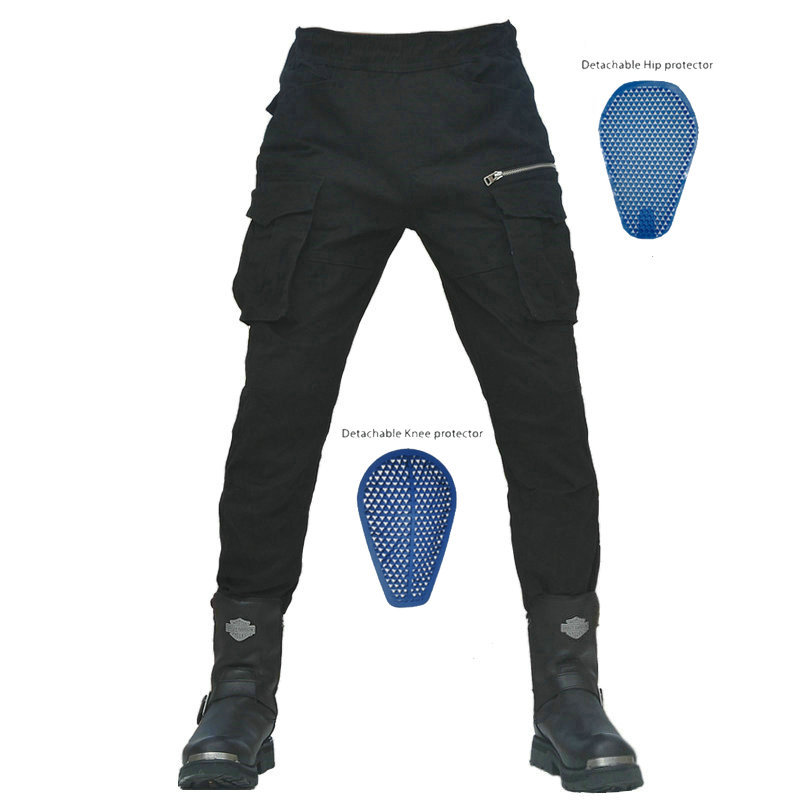 Loong biker motocicleta pantalones cuatro estaciones pantalones casuales Slim negro camuflaje trajes motocicleta pantalones de montar