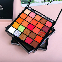 迪玖新款25色眼影珠光多色啞光土豆泥大亮片眼影盤9906