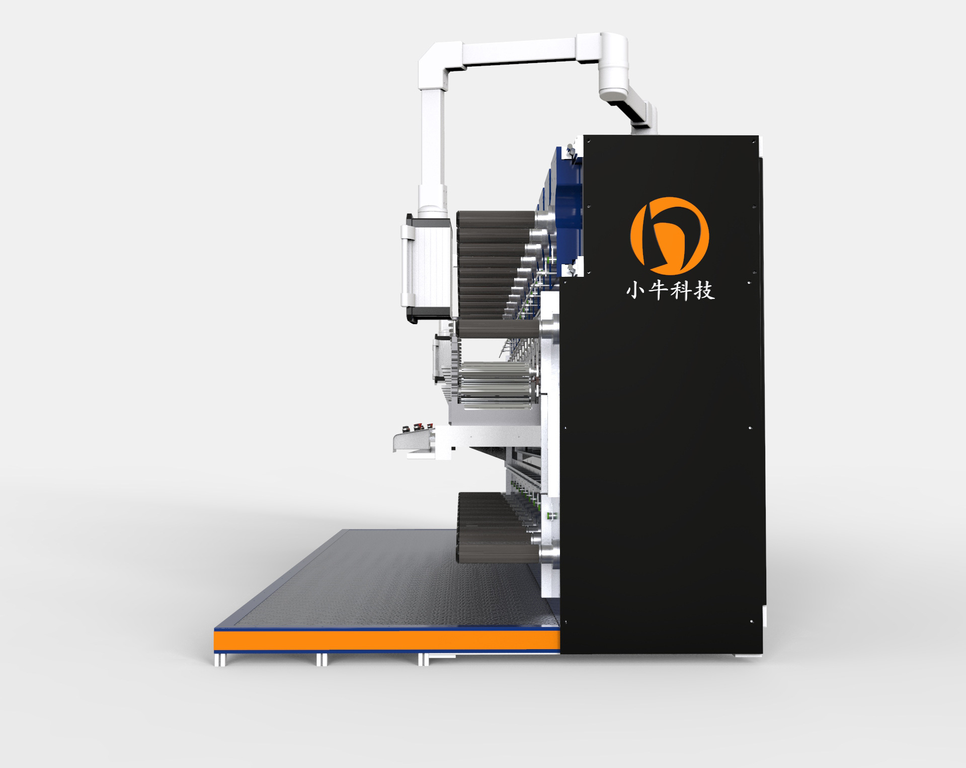 小牛科技高速高精度专业覆膜机分切机十三工位圆刀模切机