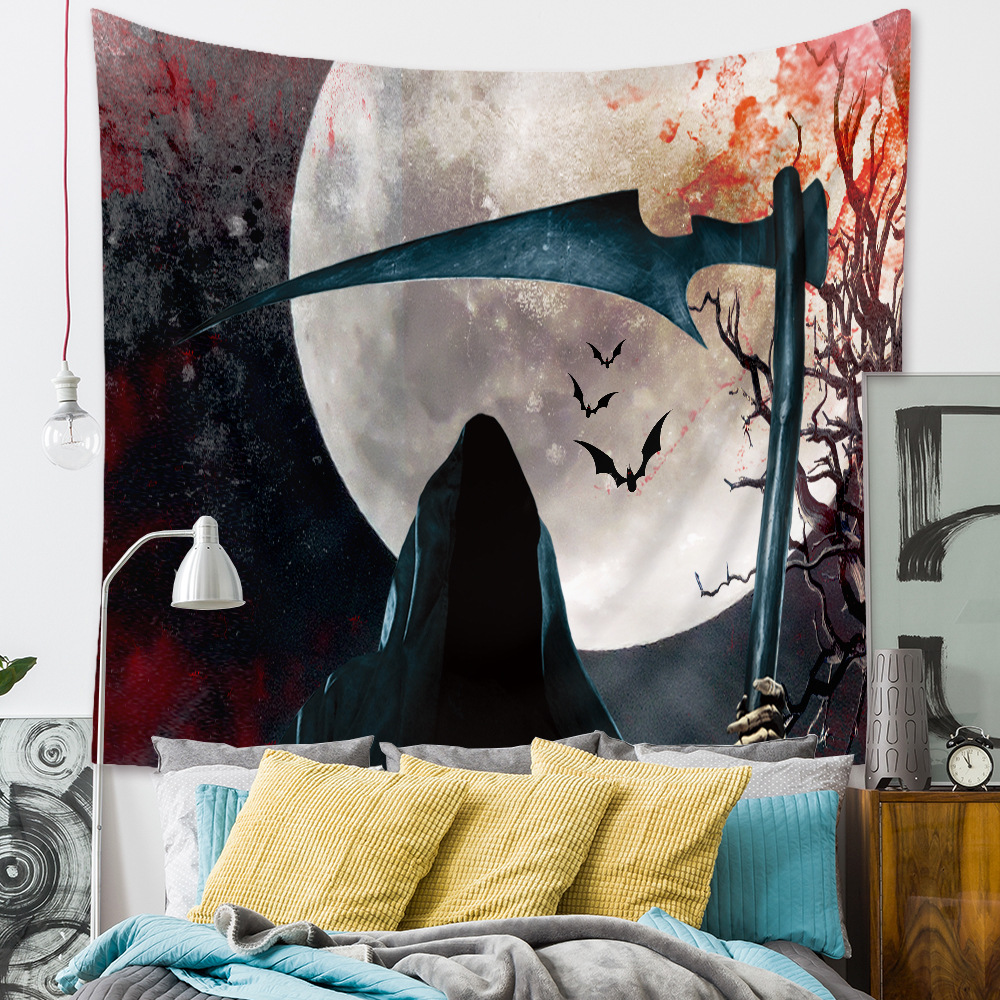 Halloween Room Wall Decoration Background Cloth Fabric Painting Tapestry Wholesale Nihaojewelry display picture 38
