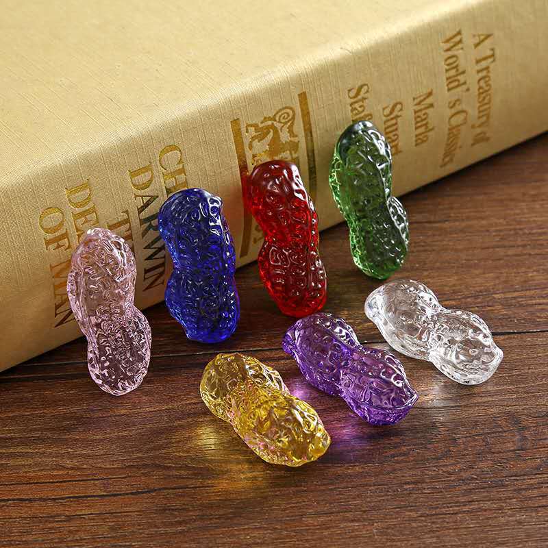 New Crystal Peanut Ornament, Wedding and Wedding Room Small Gift Decoration, Home Crystal Craftsmanship
