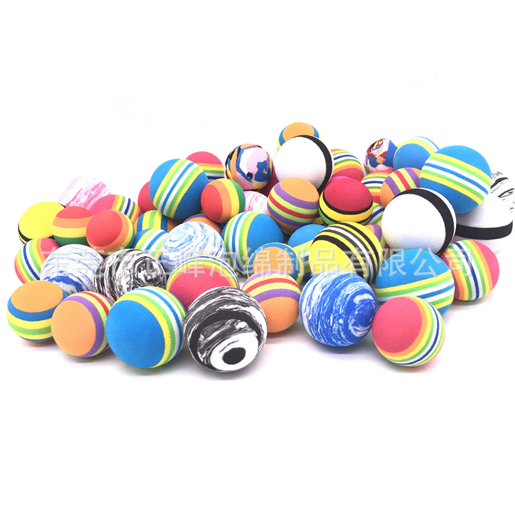 厂家加工 eva球 60mm EVA海绵球 打孔海绵球