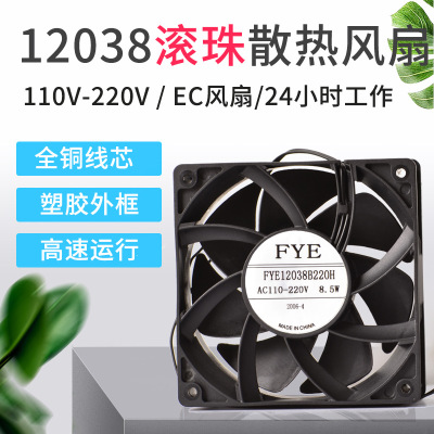 福烨110V 12038滚珠220V臭氧机/消毒机/空气净化器/水处理/口罩机