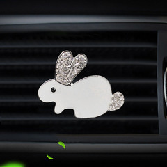 Creative solid soap air freshener for rabbit car air vent, personalized car air vent air freshener clip decoration