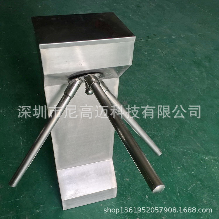 超市手动三棍闸 商场出入口单向控制闸机 通道管理人行挡匝三滚闸
