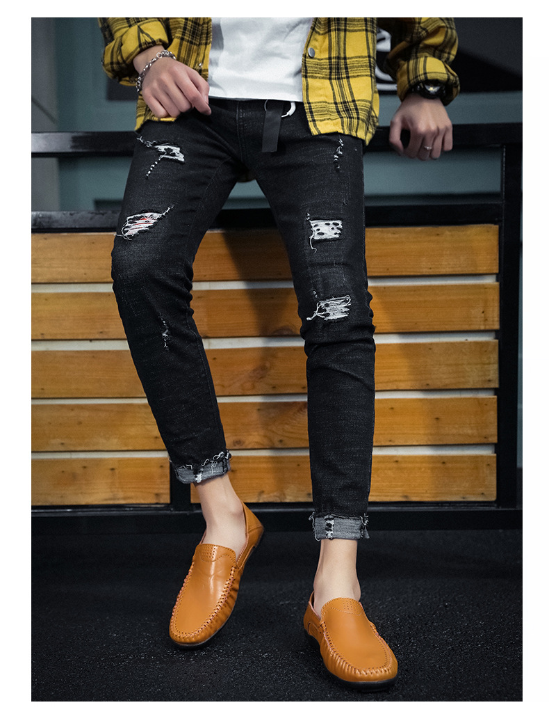 Herren Flache Sommerschuhe mit Metallschloss zum Reinschlüpfen, Faule Halbschuhe, lässige Mokassins, bequeme Fahrschuhe, Hochzeitsfeierschuhe_voghion.com