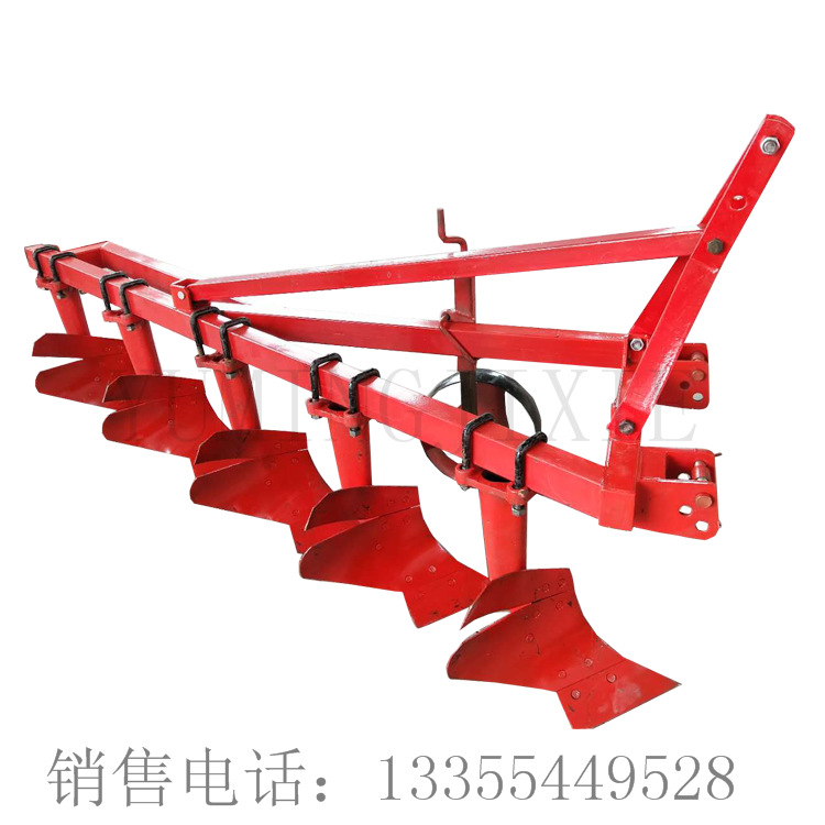 禹鸣1L-520铧犁 铧式犁 30-40马力四轮后悬挂轻型5铧犁 耕整机械