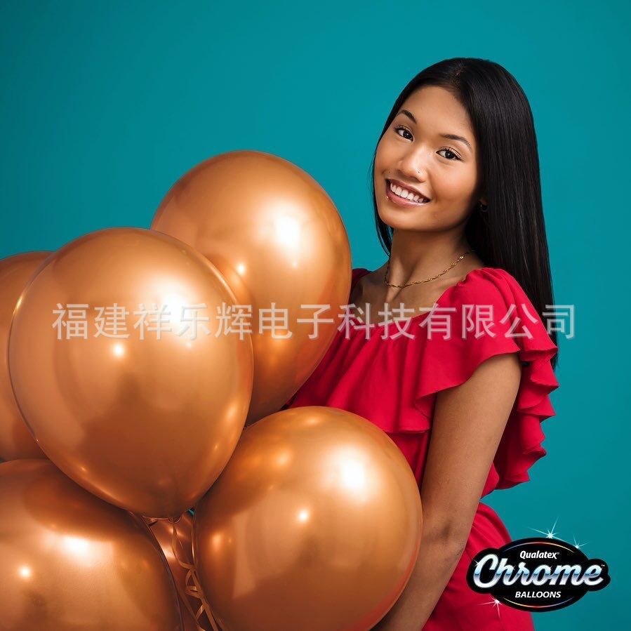 跨境12寸古铜色金属乳胶气球加厚珠光金属色婚庆派对装饰布置气球
