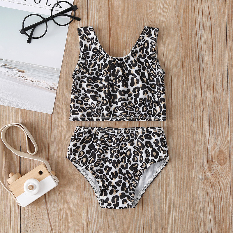 New Fashion  Leopard Print Split Swimsuit display picture 2