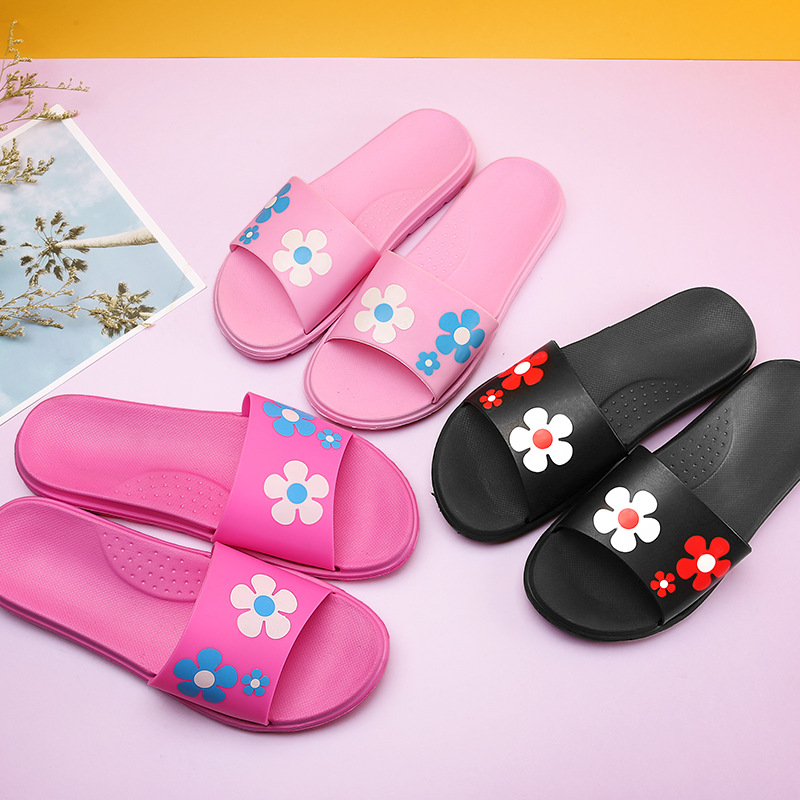 Home non-slip women's summer women's slippers for bathroom