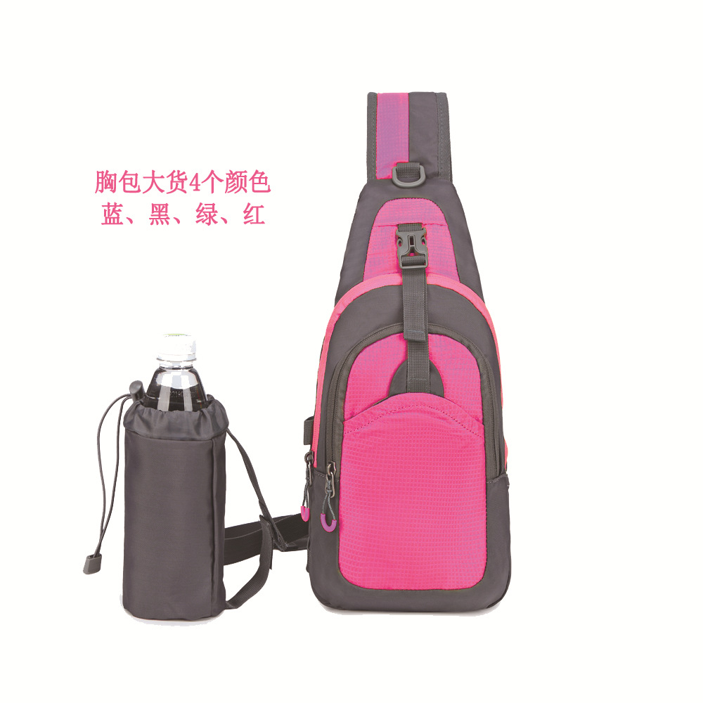 廠家定制休閑男士胸包 輕便運(yùn)動胸包 戶外騎行單肩斜挎包 亞馬遜